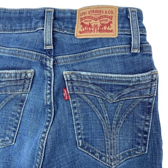 LEVI'S 721 High-Rise Skinny Ankle Jeans Sz 24 Rare Rear Pocket Design - Picture 7 of 8